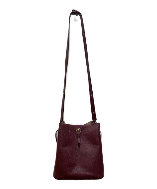 Kate Spade（ケイトスペード）Kate Spade (ケイトスペード) バスケットバック ボルドーの古着・服飾アイテム