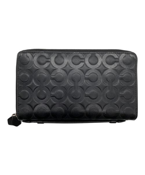 COACH（コーチ）COACH (コーチ) 長財布 ブラックの古着・服飾アイテム