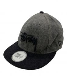 New Era×stussy（ニューエラ×ステューシー）の古着「キャップ」｜グレー