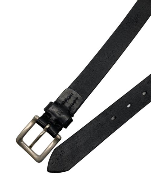 SLOW（スロウ）SLOW (スロウ) レザーベルト ブラックの古着・服飾アイテム