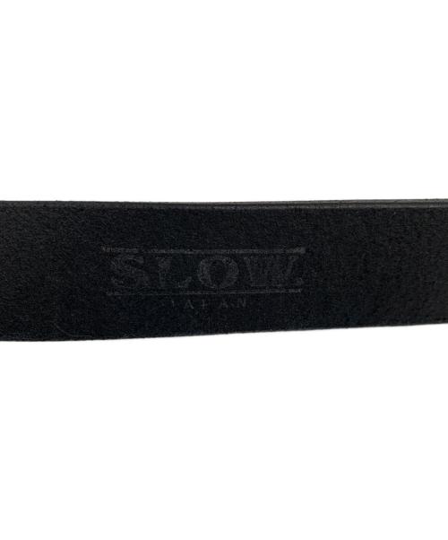 SLOW（スロウ）SLOW (スロウ) レザーベルト ブラックの古着・服飾アイテム