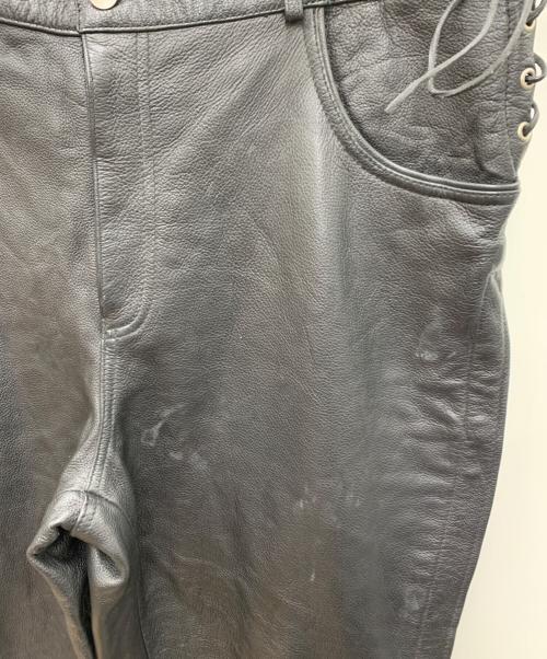 FIRST CLASSIC（ファーストクラシック）FIRST CLASSIC (ファーストクラシック) レザーパンツ ブラック サイズ:42の古着・服飾アイテム