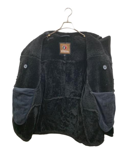 Georgia（ジョージア）Georgia (ジョージア) ムートンコート ブラック サイズ:Lの古着・服飾アイテム