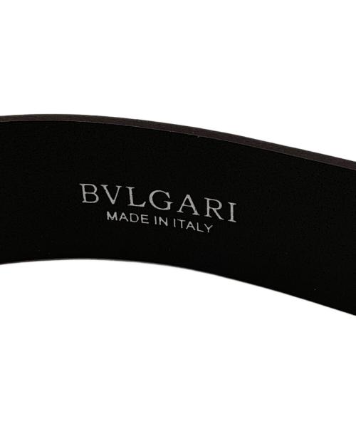 BVLGARI（ブルガリ）BVLGARI (ブルガリ) レザーベルト ブラウンの古着・服飾アイテム