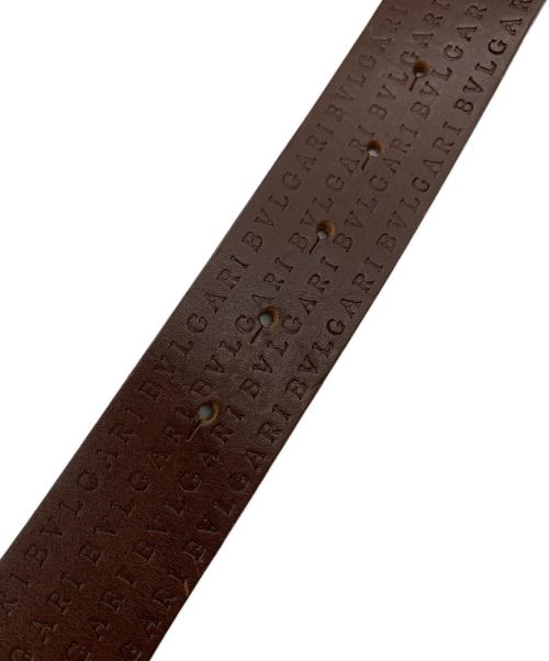 BVLGARI（ブルガリ）BVLGARI (ブルガリ) レザーベルト ブラウンの古着・服飾アイテム