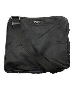 PRADA レザー　メッセンジャーバッグ　アーカイブ Prada レザーメッセンジャーバッグ | ブラック | FARFETCH JP