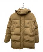 LACOSTEラコステ）の古着「撥水性ロングダウンジャケット」｜ベージュ