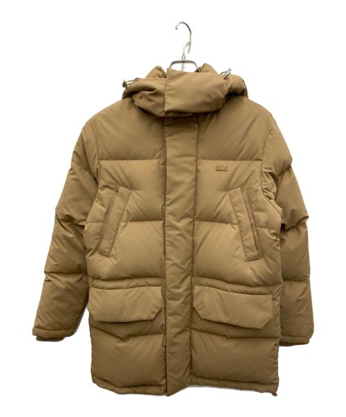 LACOSTE（ラコステ）LACOSTE (ラコステ) 撥水性ロングダウンジャケット ベージュ サイズ:48の古着・服飾アイテム