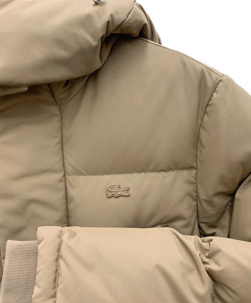 LACOSTE（ラコステ）LACOSTE (ラコステ) 撥水性ロングダウンジャケット ベージュ サイズ:48の古着・服飾アイテム