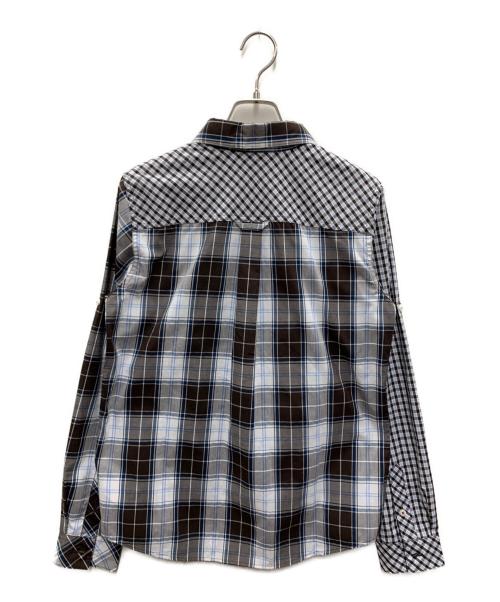 Columbia（コロンビア）Columbia (コロンビア) 長袖シャツ ブラウン×ブルー サイズ:Lの古着・服飾アイテム