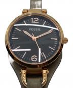 FOSSILフォッシル）の古着「リストウォッチ」｜グレー