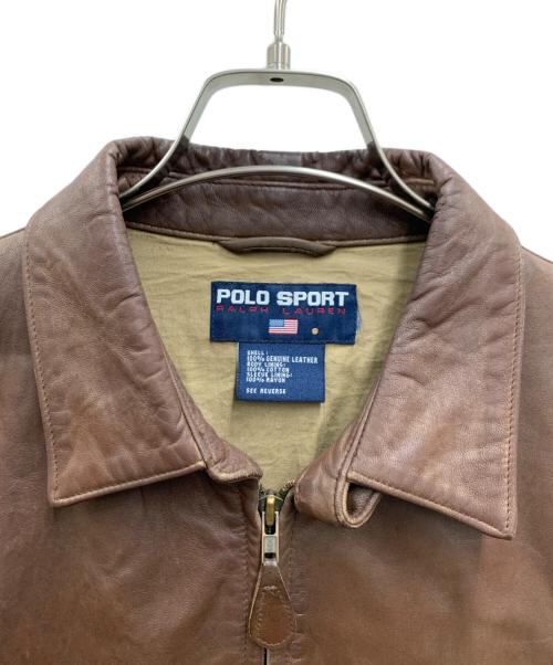 POLO SPORT（ポロスポーツ）POLO SPORT (ポロスポーツ) レザージャケット ブラウン サイズ:不明の古着・服飾アイテム