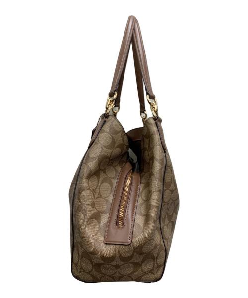 COACH（コーチ）COACH (コーチ) ハンドバッグ ベージュの古着・服飾アイテム
