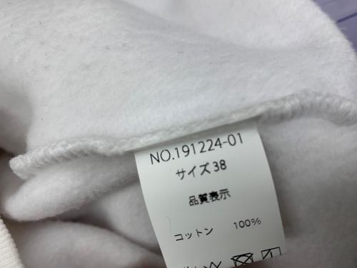 saint（セント）saint (セント) スウェット ホワイト サイズ:38 未使用品の古着・服飾アイテム