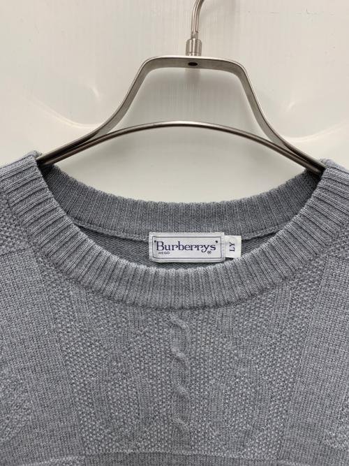 Burberry's（バーバリー）Burberry's (バーバリー) 厚手ニット グレー サイズ:LYの古着・服飾アイテム