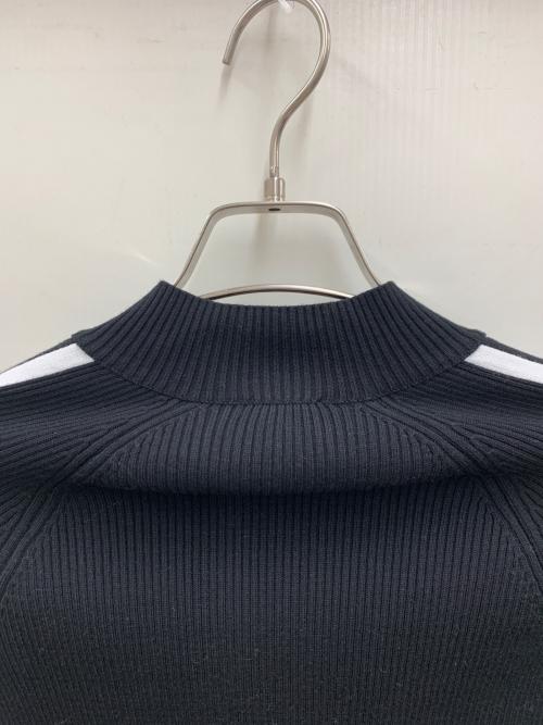 adidas（アディダス）adidas (アディダス) スリーストライプス スリム ニット トラックトップ ブラック サイズ:S 未使用品の古着・服飾アイテム