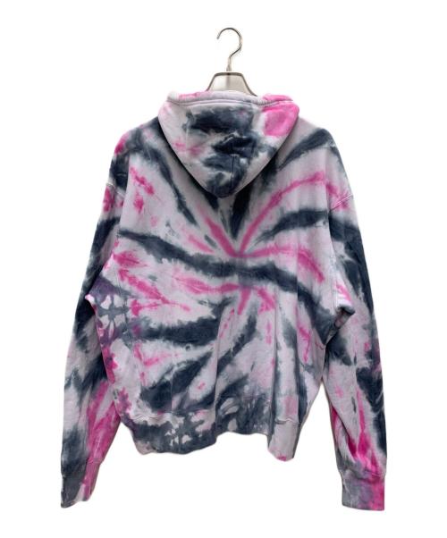 JOYRICH（ジョイリッチ）JOYRICH (ジョイリッチ) プルオーバーパーカー グレー×ピンク サイズ:Lの古着・服飾アイテム