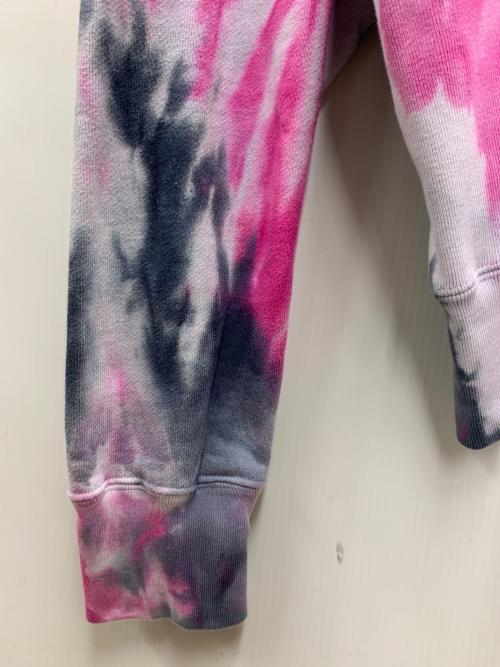 JOYRICH（ジョイリッチ）JOYRICH (ジョイリッチ) プルオーバーパーカー グレー×ピンク サイズ:Lの古着・服飾アイテム