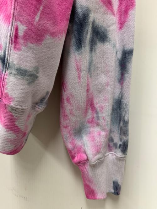 JOYRICH（ジョイリッチ）JOYRICH (ジョイリッチ) プルオーバーパーカー グレー×ピンク サイズ:Lの古着・服飾アイテム