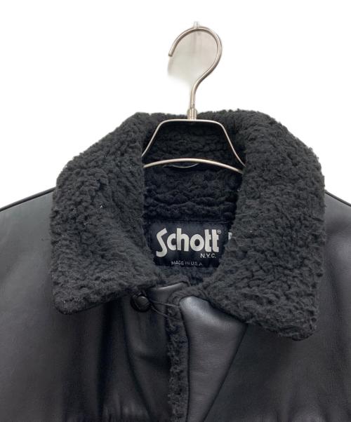 Schott NYC（ショット NYC）Schott NYC (ショット NYC) レザージャケット ブラック サイズ:US42の古着・服飾アイテム