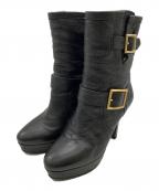 JIMMY CHOOジミーチュウ）の古着「ショートブーツ」｜ブラック