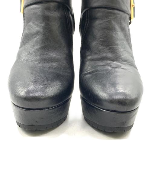 JIMMY CHOO（ジミーチュウ）JIMMY CHOO (ジミーチュウ) ショートブーツ ブラック サイズ:35の古着・服飾アイテム