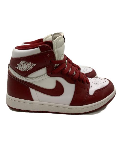 NIKE（ナイキ）NIKE (ナイキ) AIR JORDAN1 レッド×ホワイト サイズ:27の古着・服飾アイテム