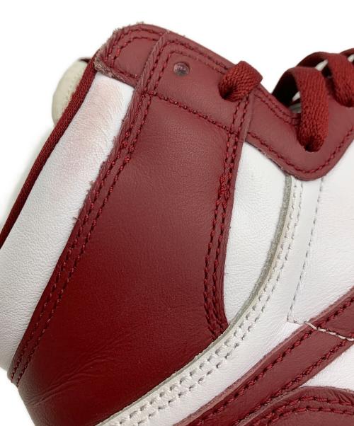 NIKE（ナイキ）NIKE (ナイキ) AIR JORDAN1 レッド×ホワイト サイズ:27の古着・服飾アイテム