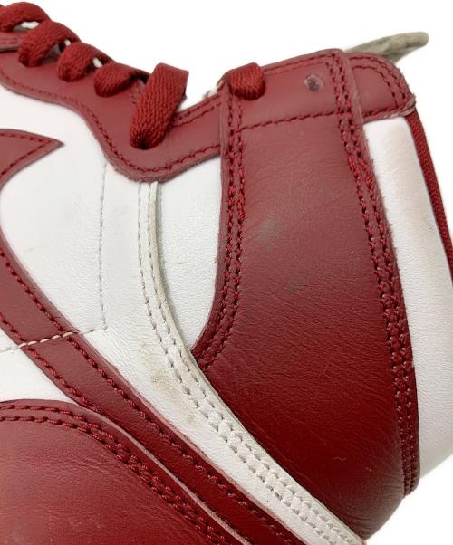 NIKE（ナイキ）NIKE (ナイキ) AIR JORDAN1 レッド×ホワイト サイズ:27の古着・服飾アイテム