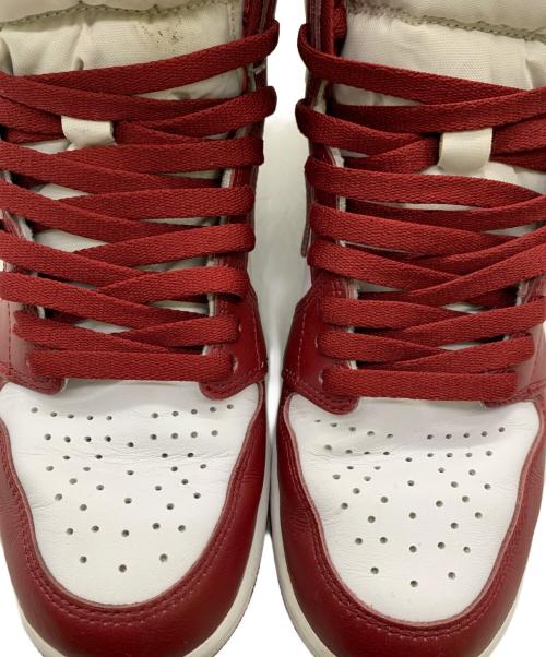 NIKE（ナイキ）NIKE (ナイキ) AIR JORDAN1 レッド×ホワイト サイズ:27の古着・服飾アイテム