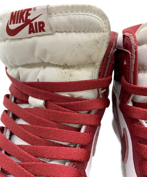 NIKE（ナイキ）NIKE (ナイキ) AIR JORDAN1 レッド×ホワイト サイズ:27の古着・服飾アイテム