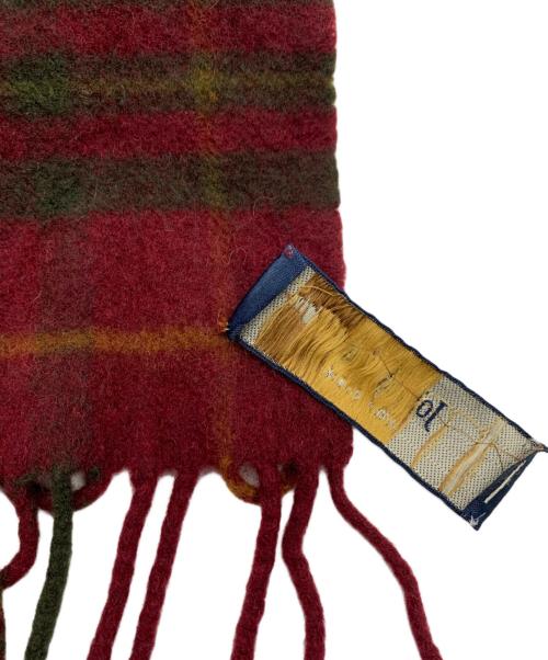 JOHNSTONS OF ELGIN（ジョンストンズオブエルガン）JOHNSTONS OF ELGIN (ジョンストンズオブエルガン) カシミヤマフラー レッドの古着・服飾アイテム