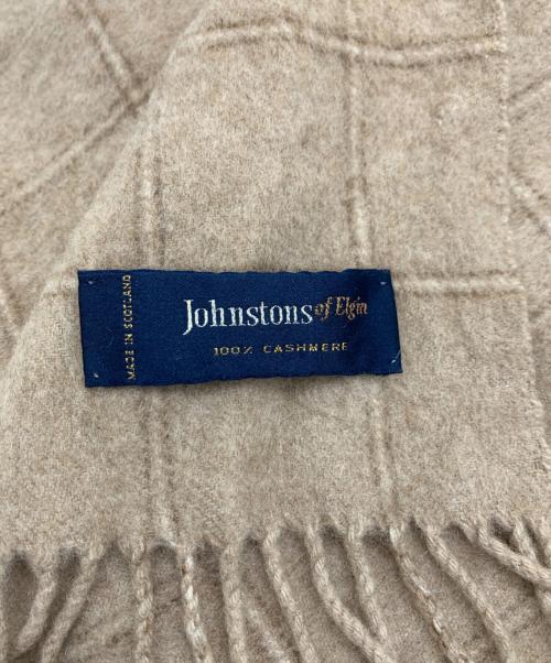 JOHNSTONS OF ELGIN（ジョンストンズオブエルガン）JOHNSTONS OF ELGIN (ジョンストンズオブエルガン) カシミヤマフラー ベージュの古着・服飾アイテム