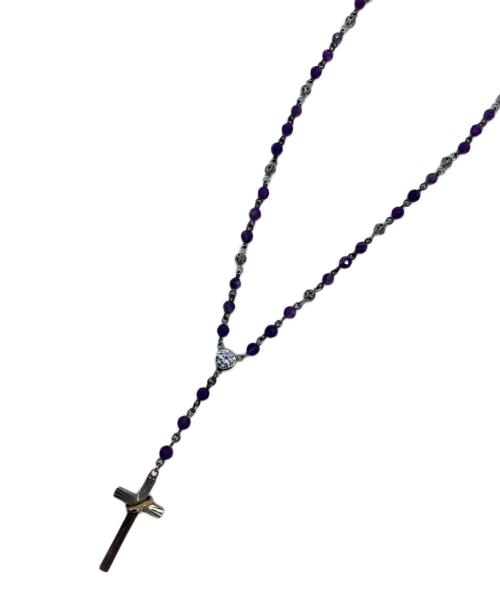 Enasoluna（エナソルーナ）Enasoluna (エナソルーナ) ロザリオトップネックレス パープルの古着・服飾アイテム