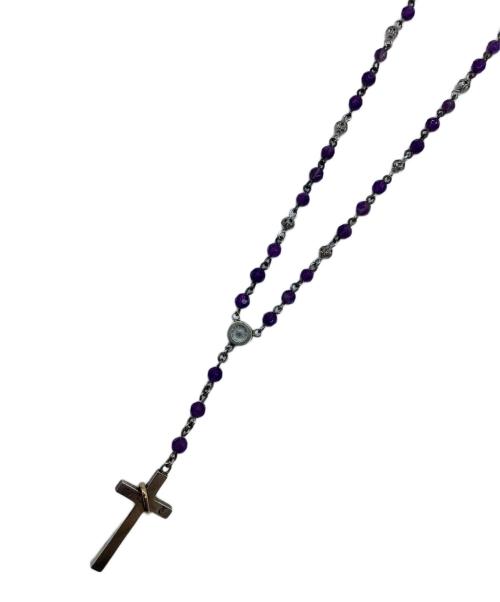 Enasoluna（エナソルーナ）Enasoluna (エナソルーナ) ロザリオトップネックレス パープルの古着・服飾アイテム