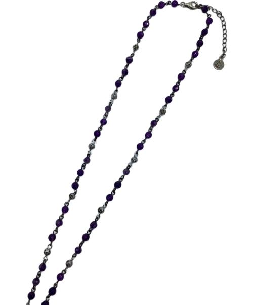 Enasoluna（エナソルーナ）Enasoluna (エナソルーナ) ロザリオトップネックレス パープルの古着・服飾アイテム