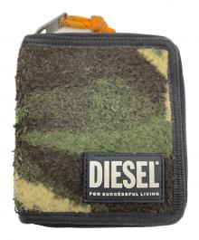 DIESEL（ディーゼル）の古着「2つ折り財布」｜カーキ×オレンジ