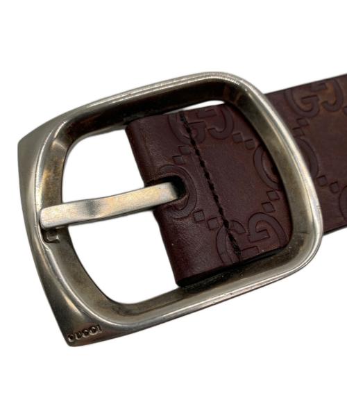 GUCCI（グッチ）GUCCI (グッチ) レザーベルト ブラウンの古着・服飾アイテム