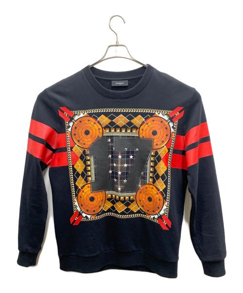 GIVENCHY（ジバンシィ）GIVENCHY (ジバンシィ) クルーネックスウェット ブラック サイズ:Lの古着・服飾アイテム