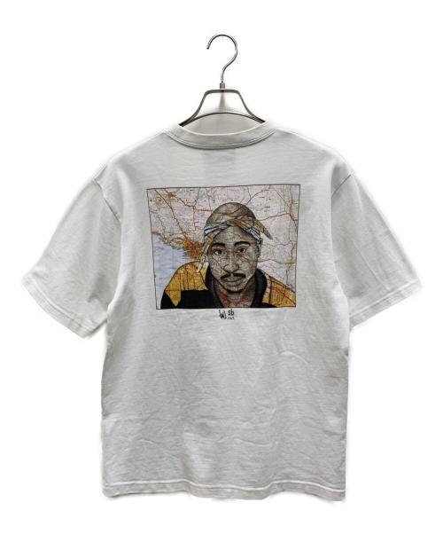 FAT（エフエーティー）FAT (エフエーティー) 2PAC (2パック) 半袖カットソー ホワイト サイズ:Freeの古着・服飾アイテム