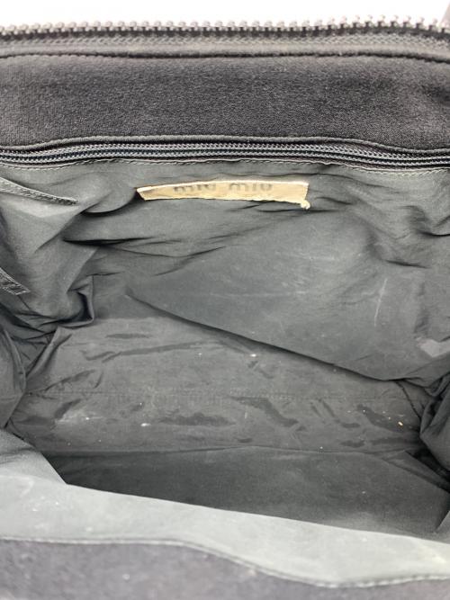 MIU MIU（ミュウミュウ）MIU MIU (ミュウミュウ) トートバッグ ブラックの古着・服飾アイテム
