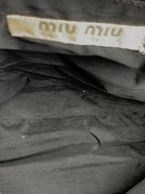 MIU MIU（ミュウミュウ）MIU MIU (ミュウミュウ) トートバッグ ブラックの古着・服飾アイテム