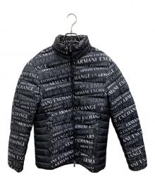 ARMANI EXCHANGE（アルマーニ エクスチェンジ）の古着「ダウンジャケット」｜ブラック×イエロー