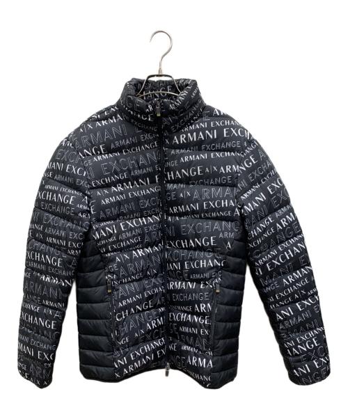 ARMANI EXCHANGE（アルマーニ エクスチェンジ）ARMANI EXCHANGE (アルマーニ エクスチェンジ) ダウンジャケット ブラック×イエロー サイズ:Sの古着・服飾アイテム