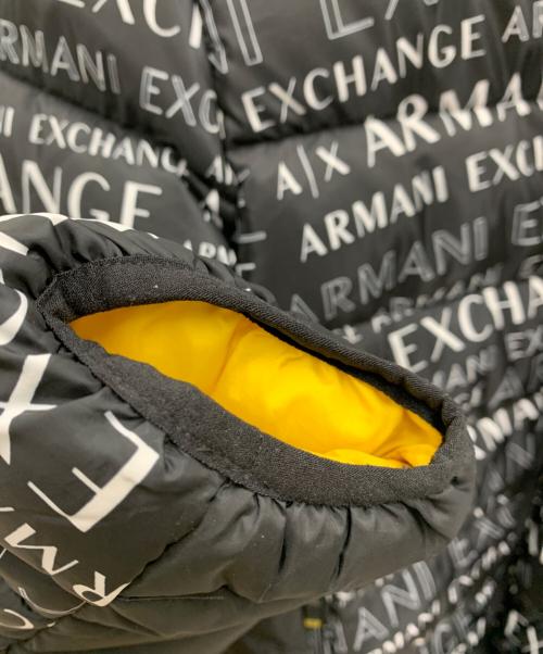 ARMANI EXCHANGE（アルマーニ エクスチェンジ）ARMANI EXCHANGE (アルマーニ エクスチェンジ) ダウンジャケット ブラック×イエロー サイズ:Sの古着・服飾アイテム