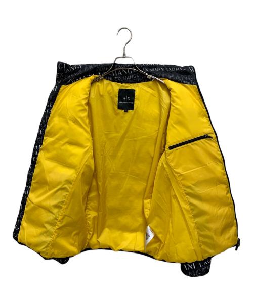 ARMANI EXCHANGE（アルマーニ エクスチェンジ）ARMANI EXCHANGE (アルマーニ エクスチェンジ) ダウンジャケット ブラック×イエロー サイズ:Sの古着・服飾アイテム