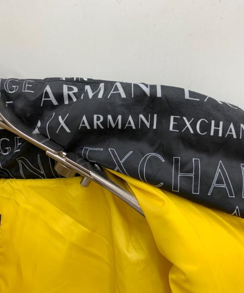 ARMANI EXCHANGE（アルマーニ エクスチェンジ）ARMANI EXCHANGE (アルマーニ エクスチェンジ) ダウンジャケット ブラック×イエロー サイズ:Sの古着・服飾アイテム