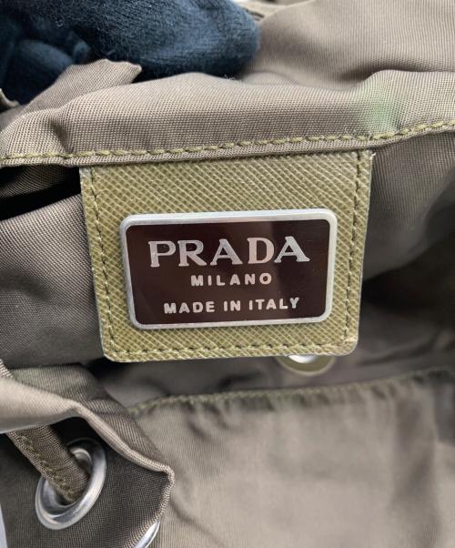PRADA（プラダ）PRADA (プラダ) ナイロンリュック オリーブの古着・服飾アイテム