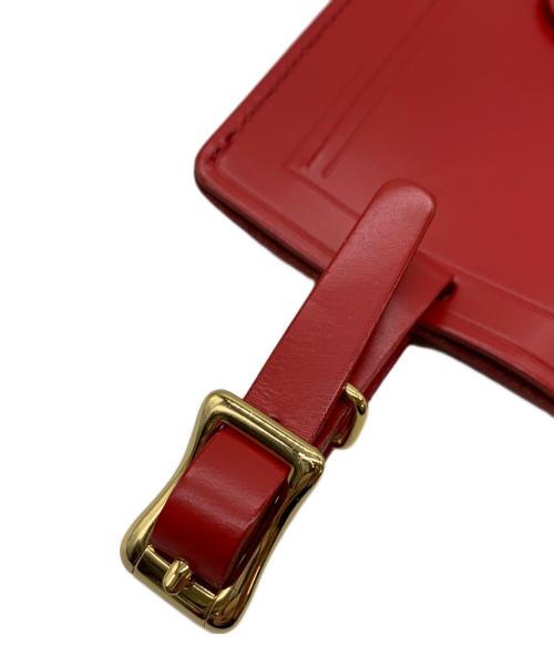 PORTER（ポーター）PORTER (ポーター) カードケース　レザーラゲッジラグ レッドの古着・服飾アイテム