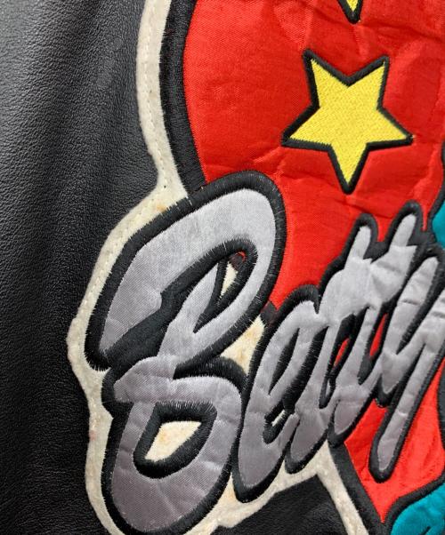 MAZIAR LEATHER GALLERY（マジア・レザー・ギャラリー）MAZIAR LEATHER GALLERY (マジア・レザー・ギャラリー) レザージャケット ブラック×レッド サイズ:Mの古着・服飾アイテム